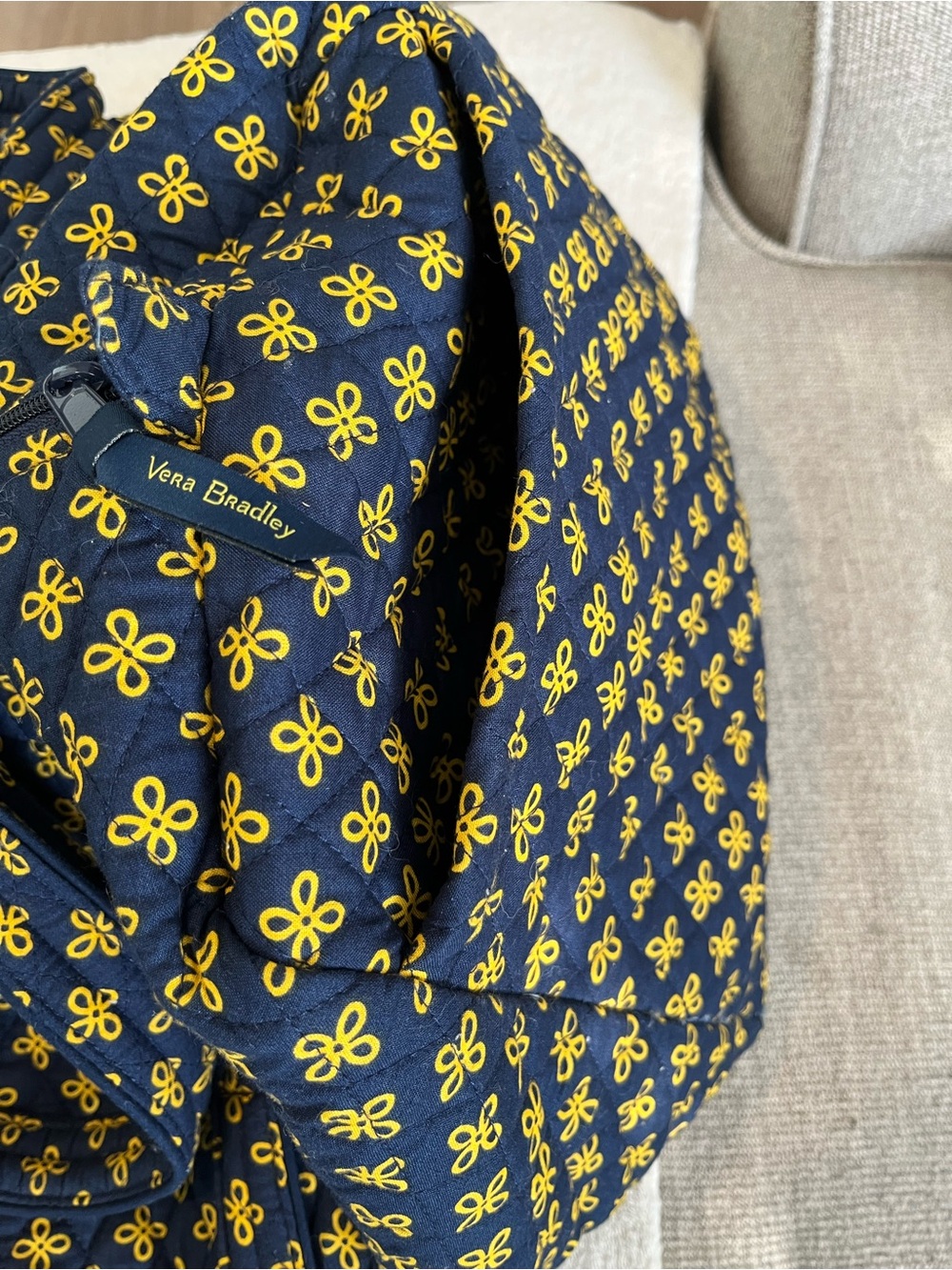Vera Bradley US Navy Quilted Large Tote - Picture 4 of 7